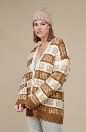 UGG® Graphic Logo Cardigan | Nordstrom