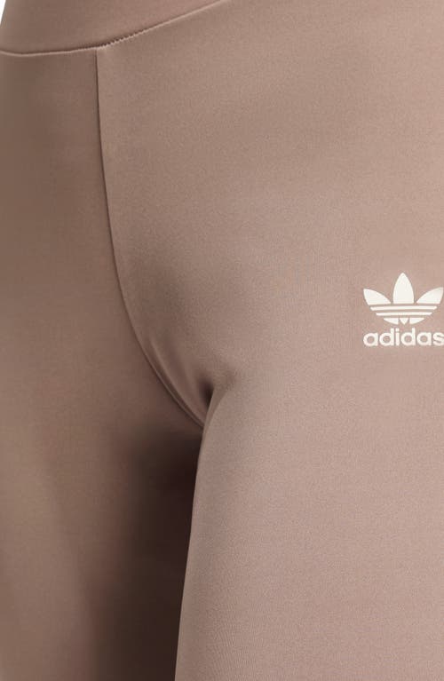 Adidas Originals Womens Adidas Flared Leggings In Trace Brown
