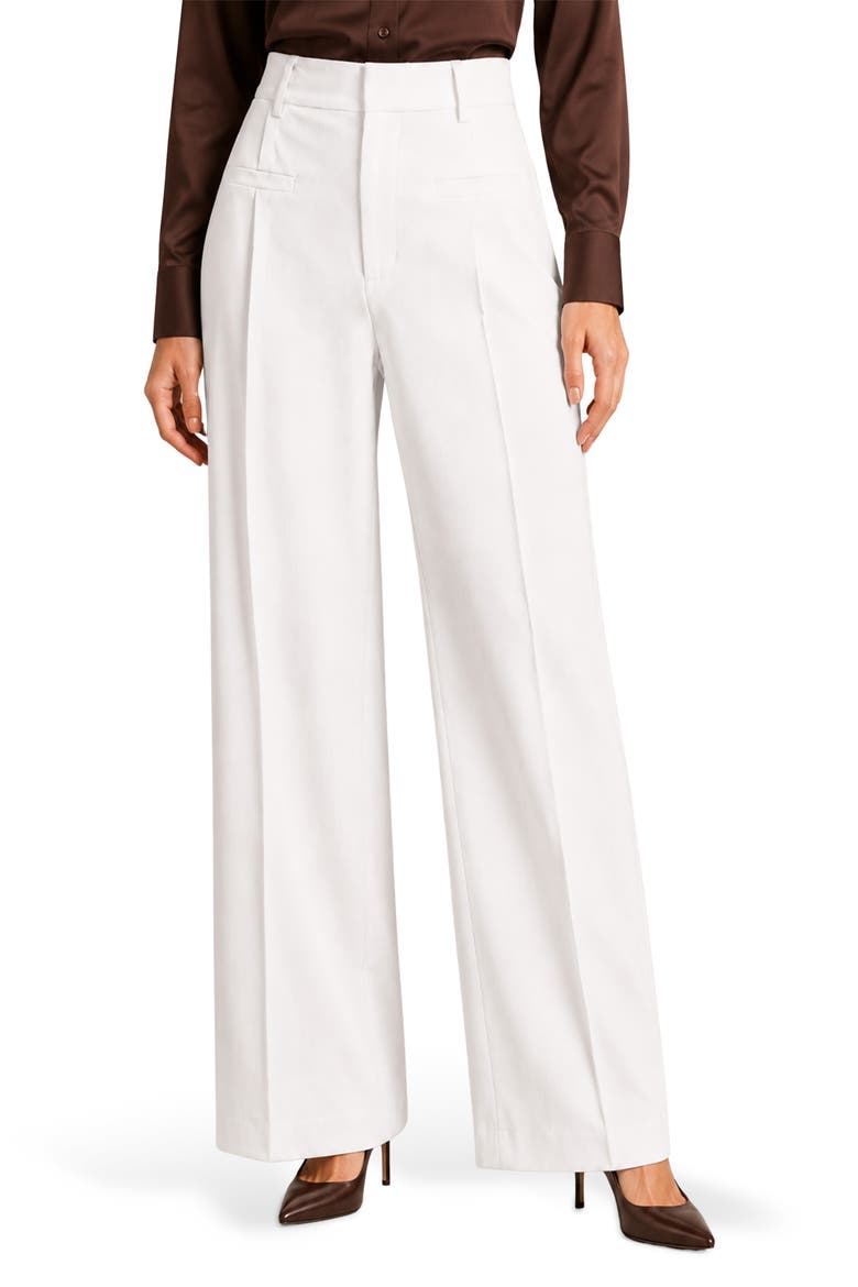 Marcia Wide Leg Pants, Main, color, WHITE