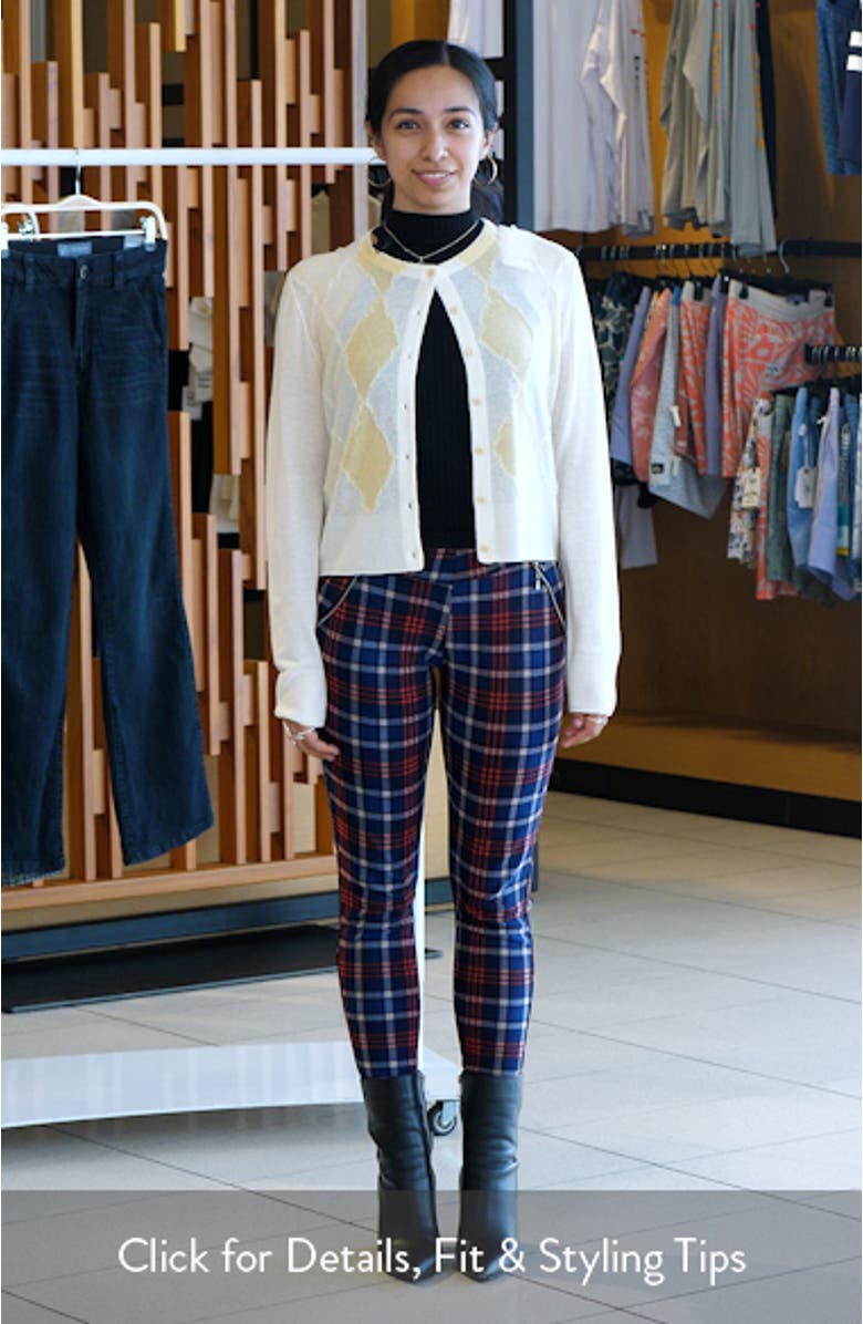 Hand Cut Argyle Cardigan, sales video thumbnail