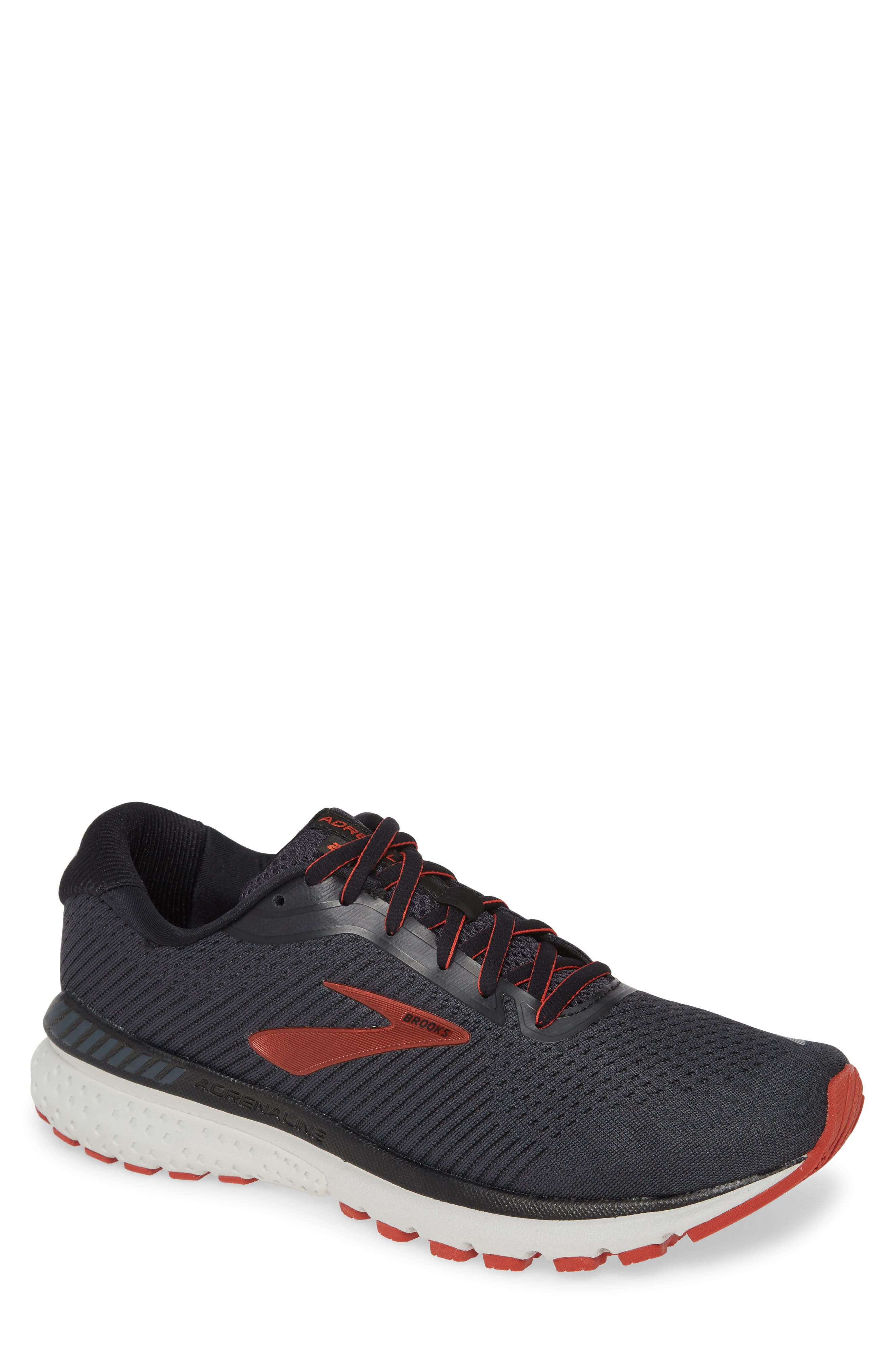 Adrenaline GTS 20 Running Shoe, Main, color, BLACK/ EBONY/ KETCHUP