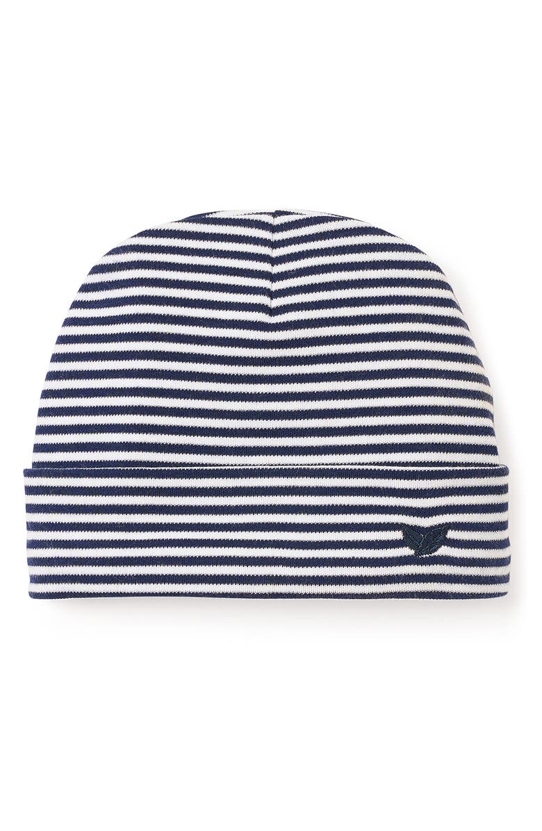 Petite Plume Pima Cotton Stripe Hat, Main, color, 