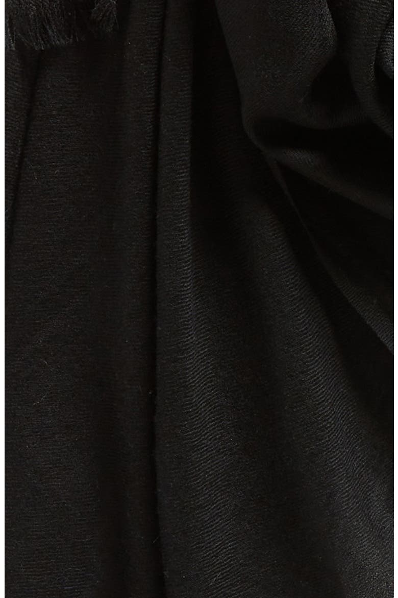 Lightweight Cashmere Scarf, Alternate, color, 001BLK