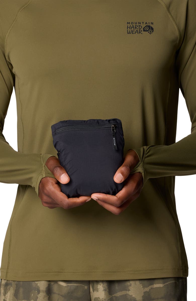 Mountain Hardwear Wind Veil<sup>™</sup> Hooded Jacket, Alternate, color, Black