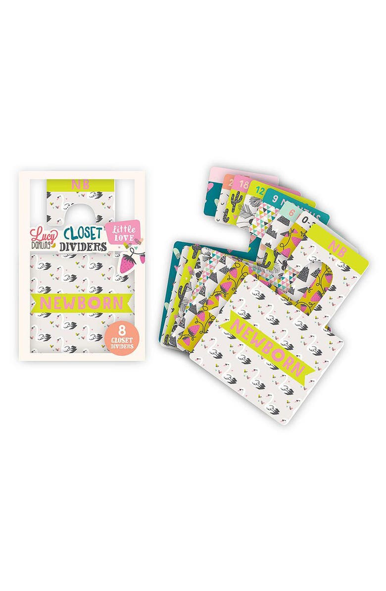 Lucy Darling Little Love Closet Dividers, Main, color, Multi