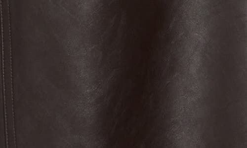 Rag & Bone Harris High Waist Faux Leather Pants In Dark Brown
