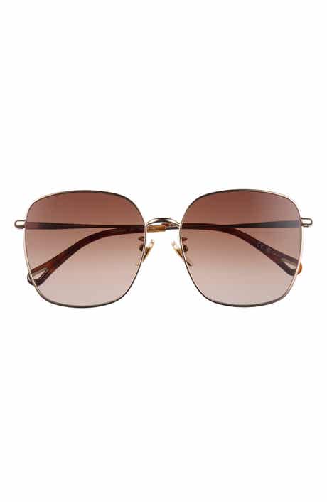 58mm Gradient Square Sunglasses