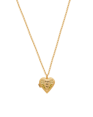 Fable England Forget Me Not Heart Locket Necklace