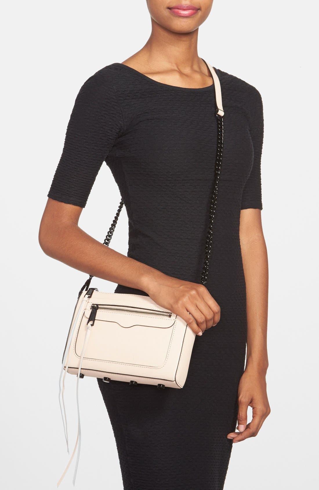 'Avery' Crossbody Bag, Alternate, color, LATTE