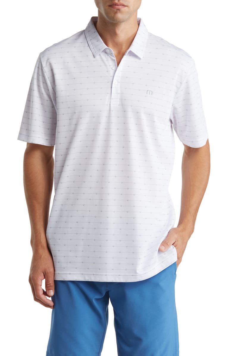 TravisMathew Chilly Track Pima Cotton Blend Polo, Main, color,