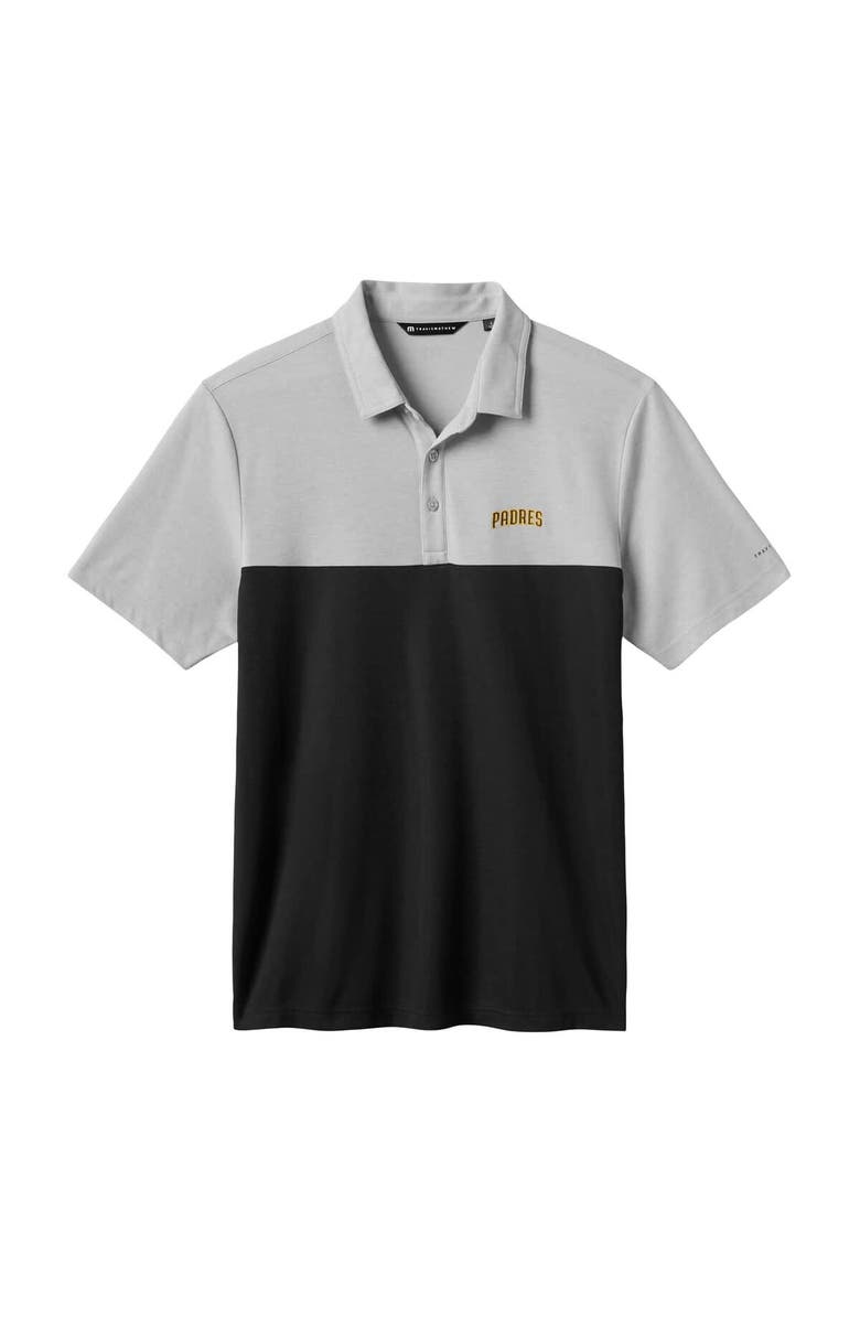TravisMathew Men's TravisMathew Gray/Black San Diego Padres Home Run Leader Polo, Alternate, color, Gray