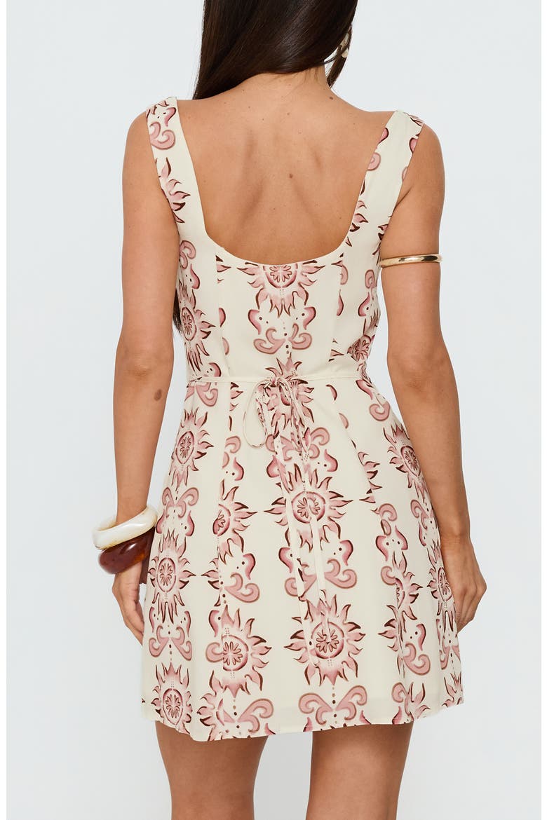 Maris Sleeveless Minidress, Alternate, color, CREAM / PINK