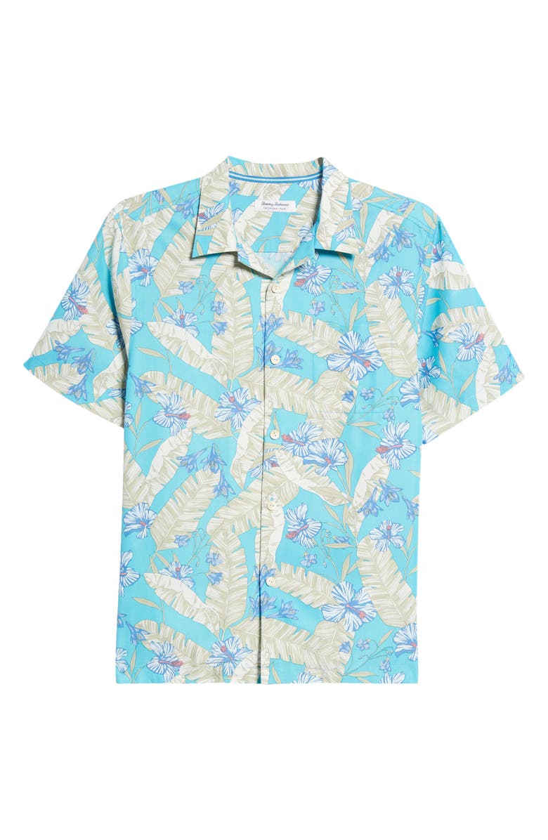 Tommy Bahama Coconut Point Hibiscus Short Sleeve Button-Up Shirt, Alternate, color,