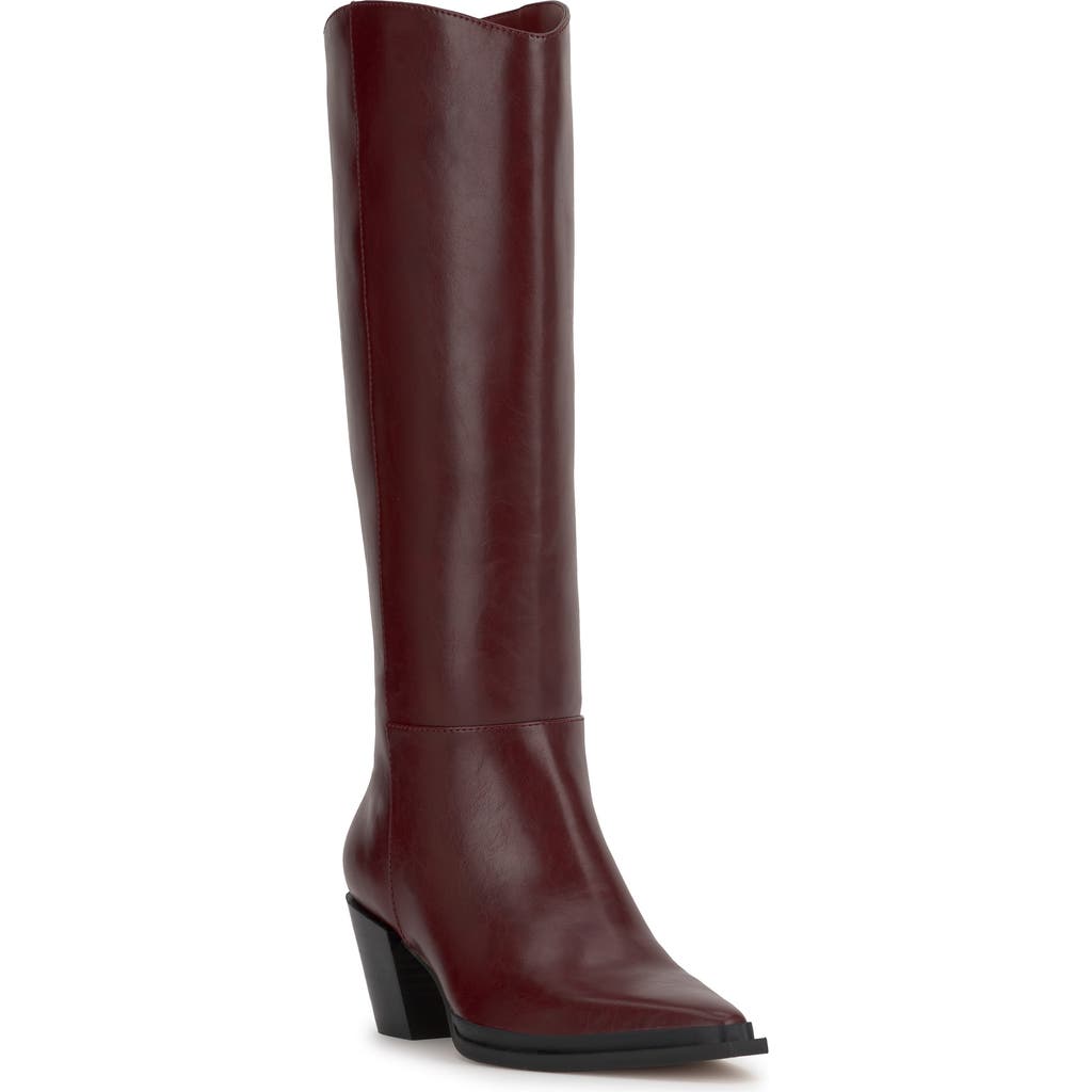 Jessica Simpson Hemmia Pointed Toe Knee High Boot In Brown