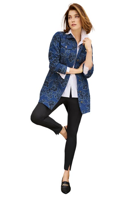 Long Denim Jacket (Plus)