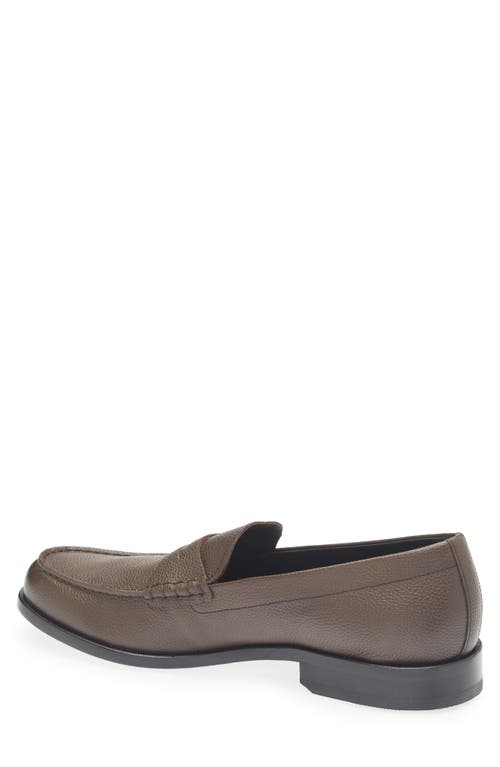 Hugo Boss Boss Tayil Penny Loafer In Brown