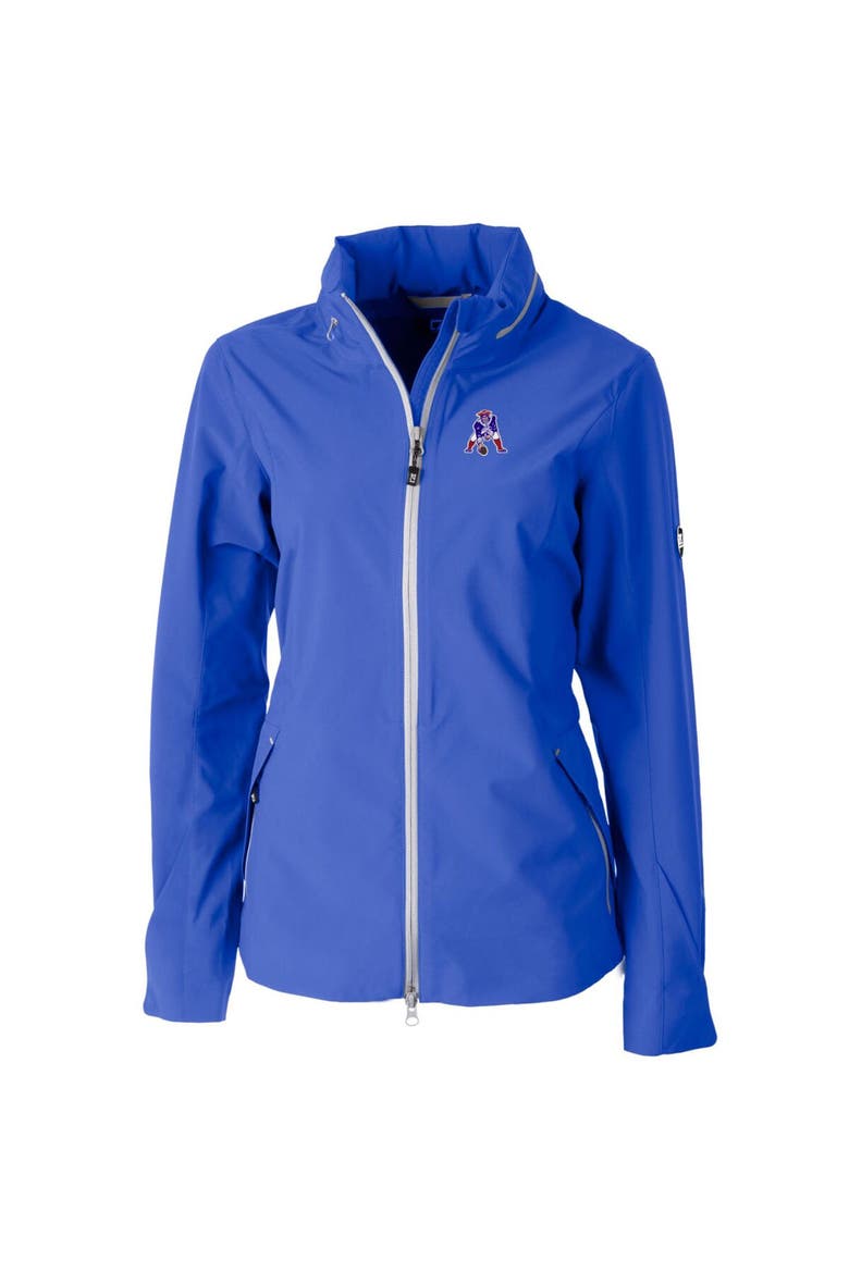 Women's Cutter & Buck Blue New England Patriots Throwback Logo Vapor Full-Zip Rain Jacket, Alternate, color, Blue