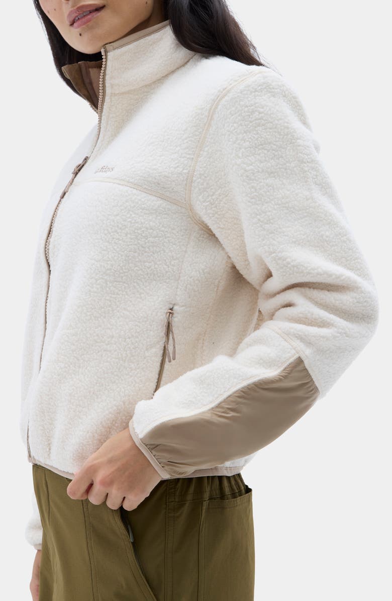 Halfdays Chapelle Water Repellent Fleece Jacket, Alternate, color, Oatmilk/ Silver Mink
