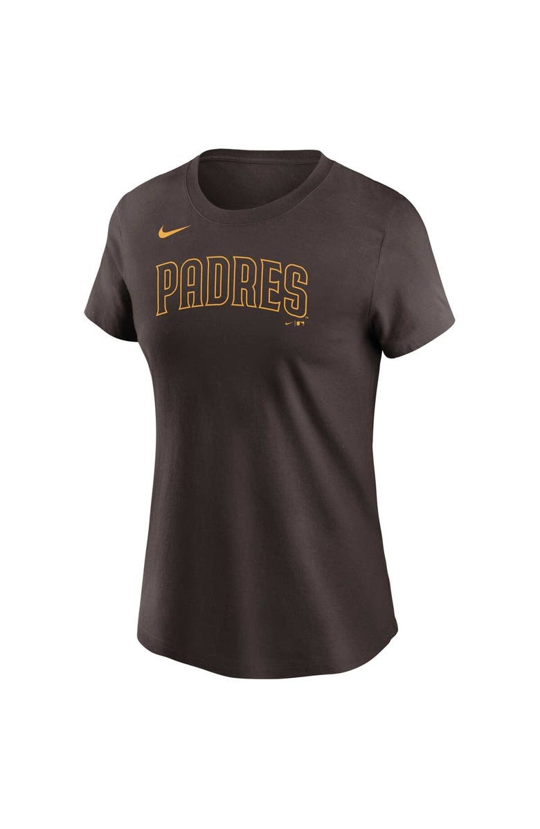 Nike Women's Nike Brown San Diego Padres Wordmark T-Shirt, Alternate, color,