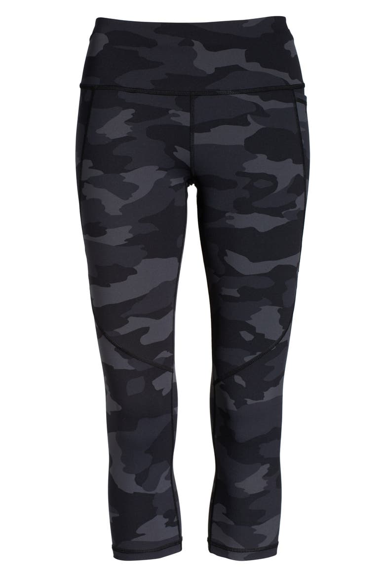 Power Workout Crop Pocket Leggings, Alternate, color, BLACK TONAL CAMO PRINT