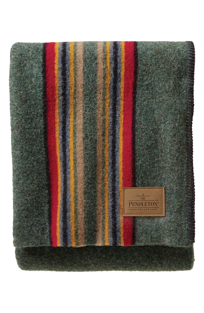 Pendleton Yakima Camp Throw, Main, color, Green Heather