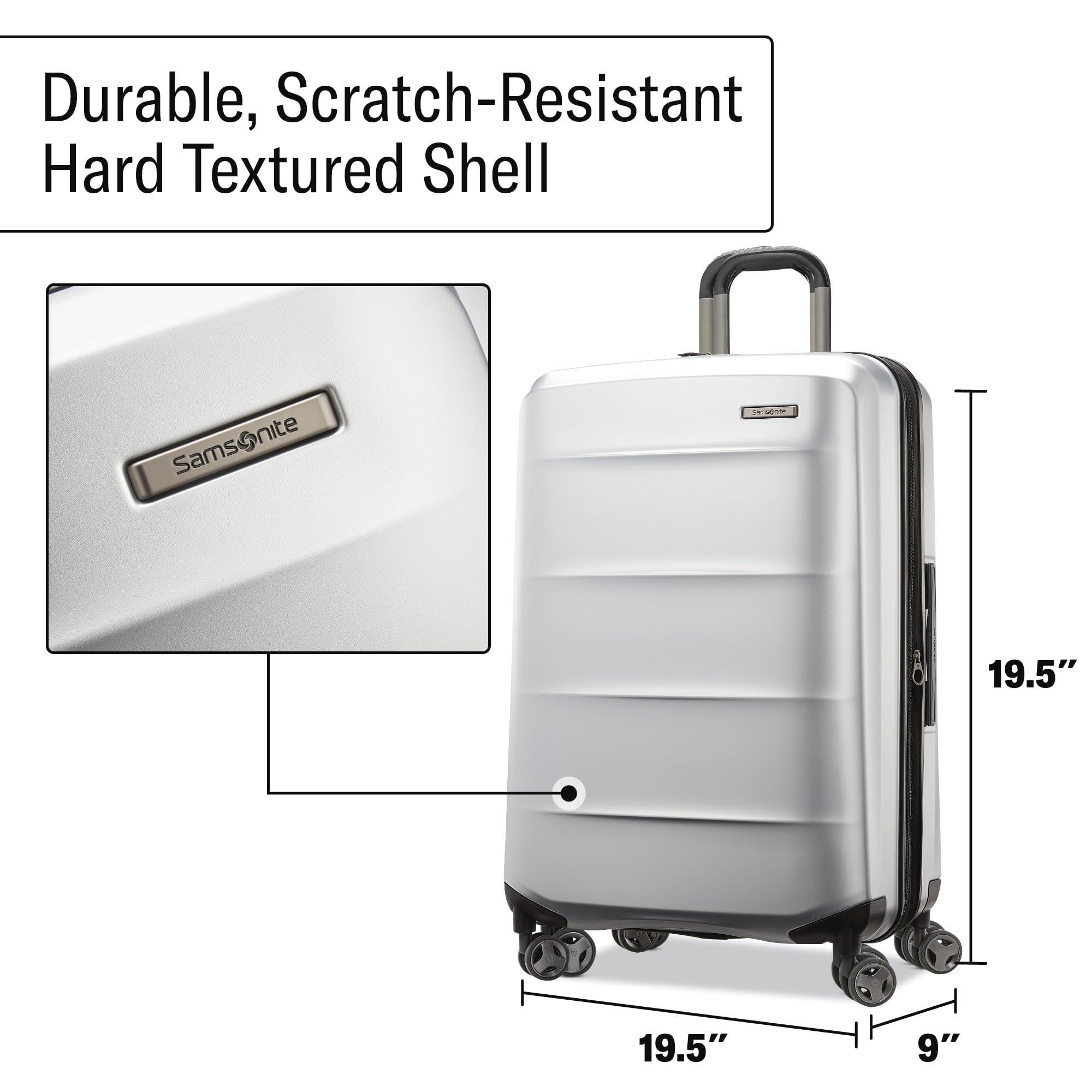 Samsonite Octiv Hardside Spinner Carry-On Luggage, Alternate, color, Aluminum Silver