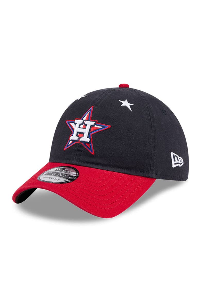 Men's New Era Navy/Red  Houston Astros 2025 MLB All-Star Game Workout 9TWENTY Adjustable Hat, Alternate, color, Navy