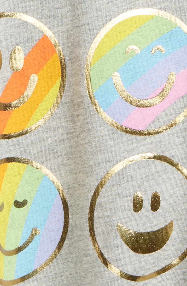 Peek Aren't You Curious Peek Emoticon Graphic Tee, Alternate, color,