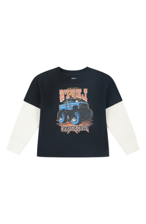 Kids' Monster Truck Graphic 2-Fer T-Shirt