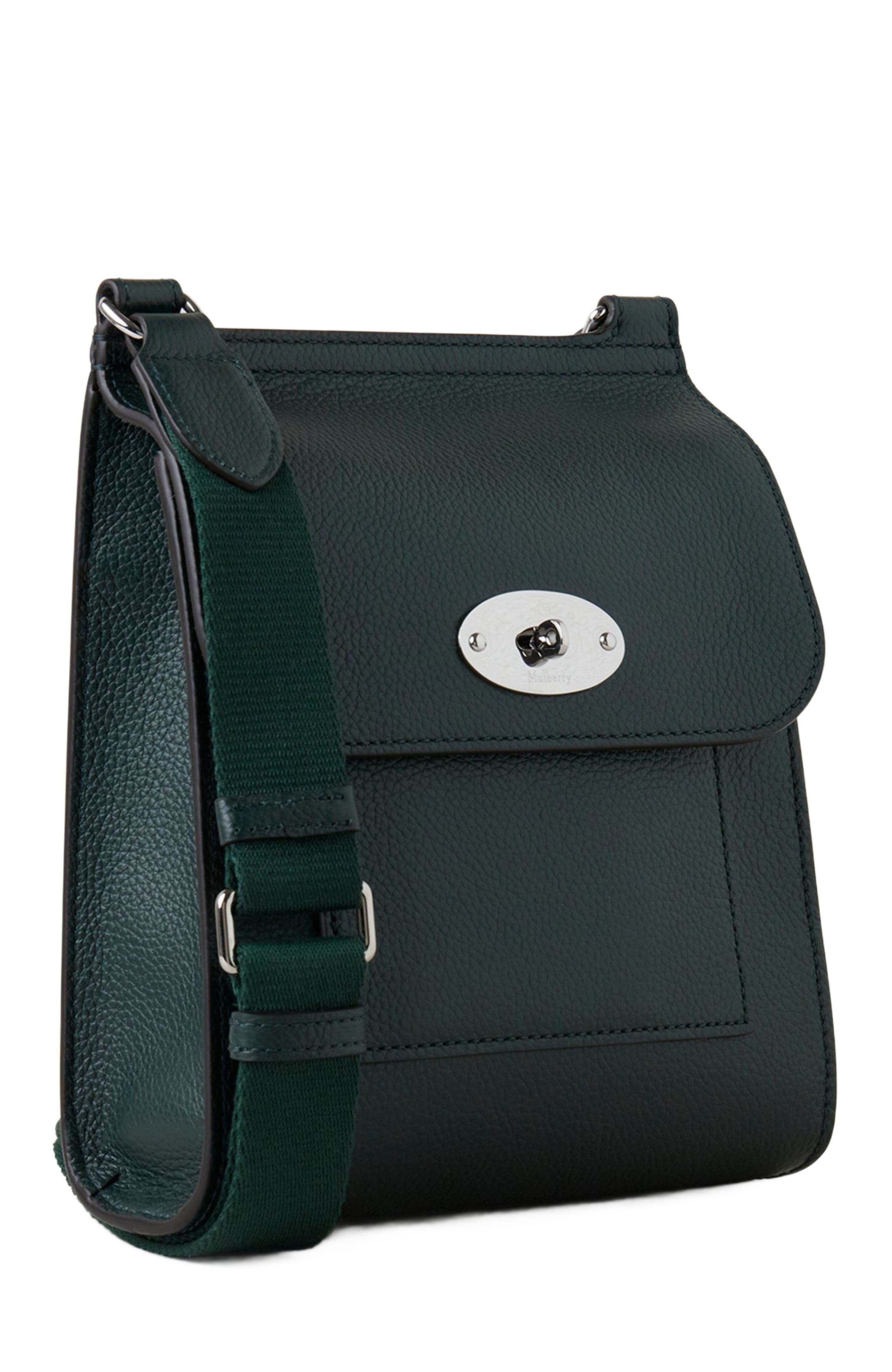 Mulberry Small Antony Leather Crossbody Bag, Alternate, color, Mulberry Green