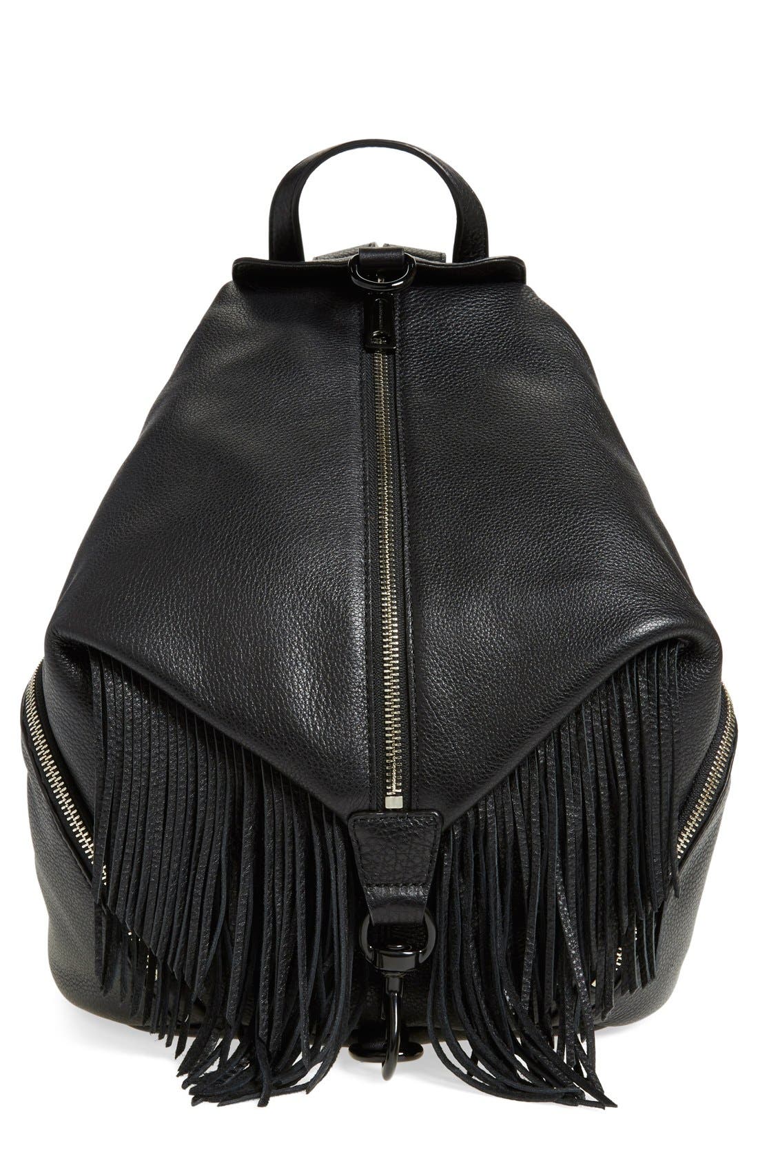 Rebecca Minkoff 'Fringe Julian' Backpack, Main, color, 