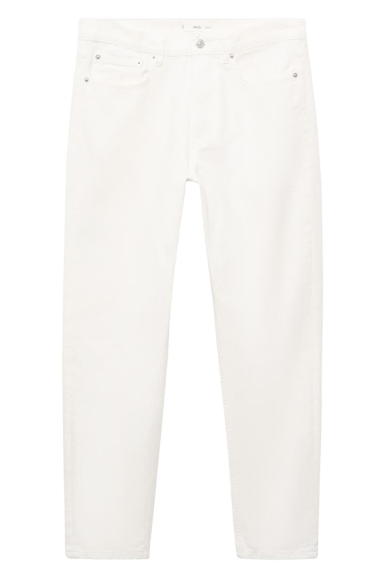 Lore Tapered Straight Leg Jeans, Alternate, color, OFF WHITE
