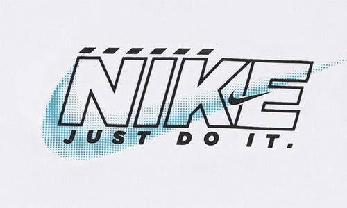Nike Kids' Rush Nation Logo Graphic T-shirt In White