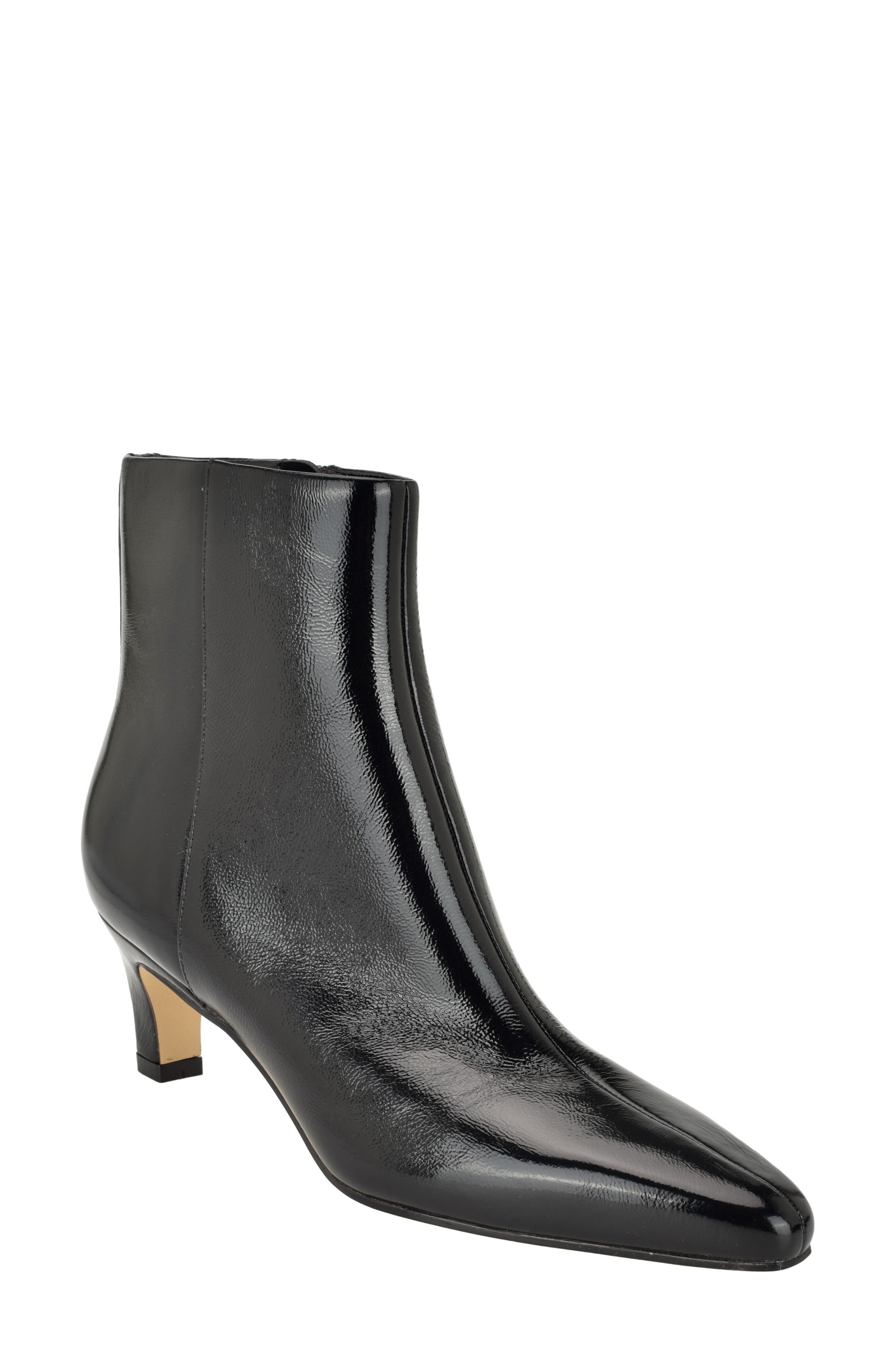 Promise Kitten Heel Bootie, Main, color, BLACK 002