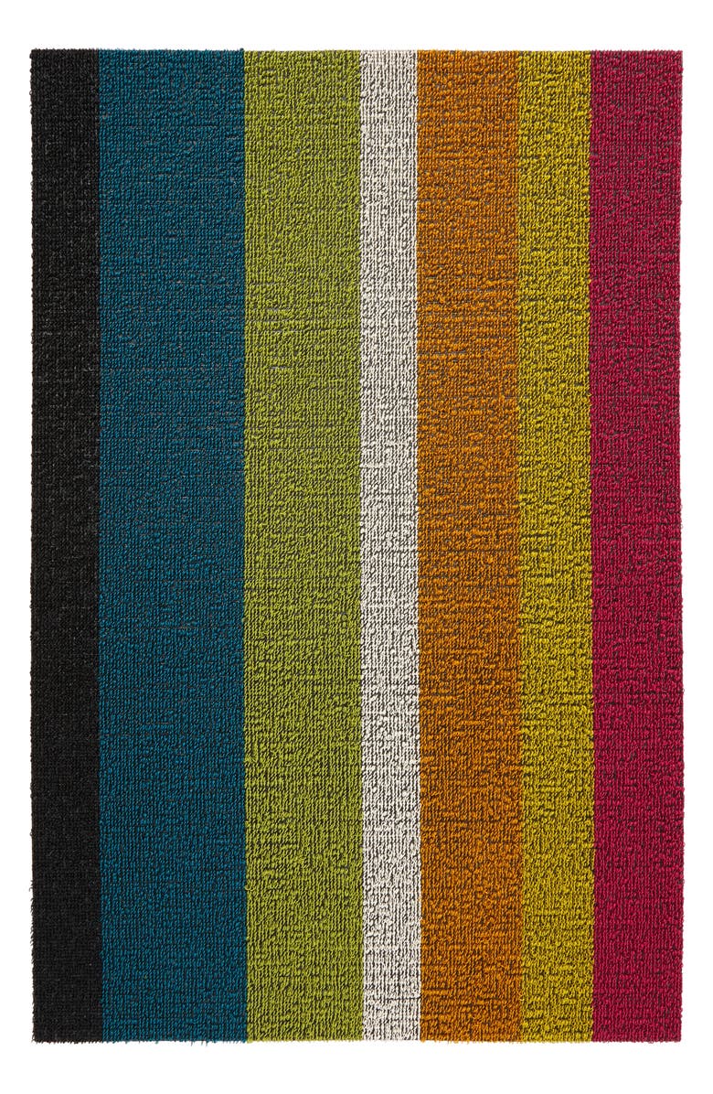 Chilewich Stripe Low Pile Indoor/Outdoor Floor Mat, Main, color, Multi