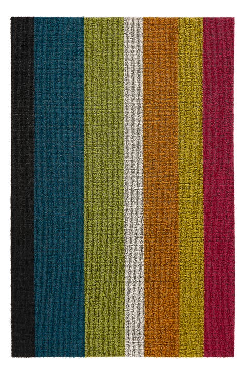 Stripe Low Pile Indoor/Outdoor Floor Mat