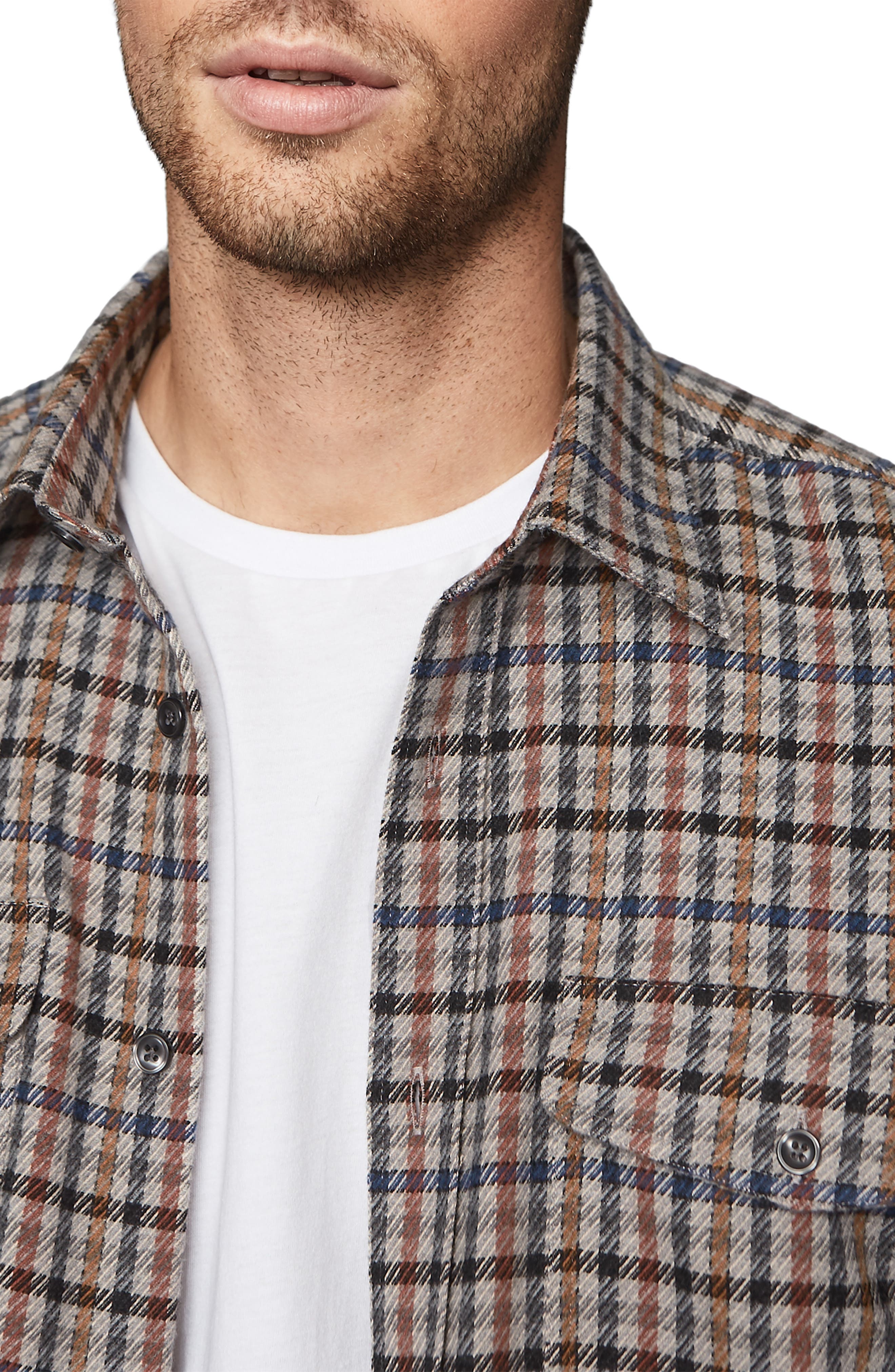 Reiss Ash Regular Fit Button-Up Overshirt (Men) | Nordstromrack