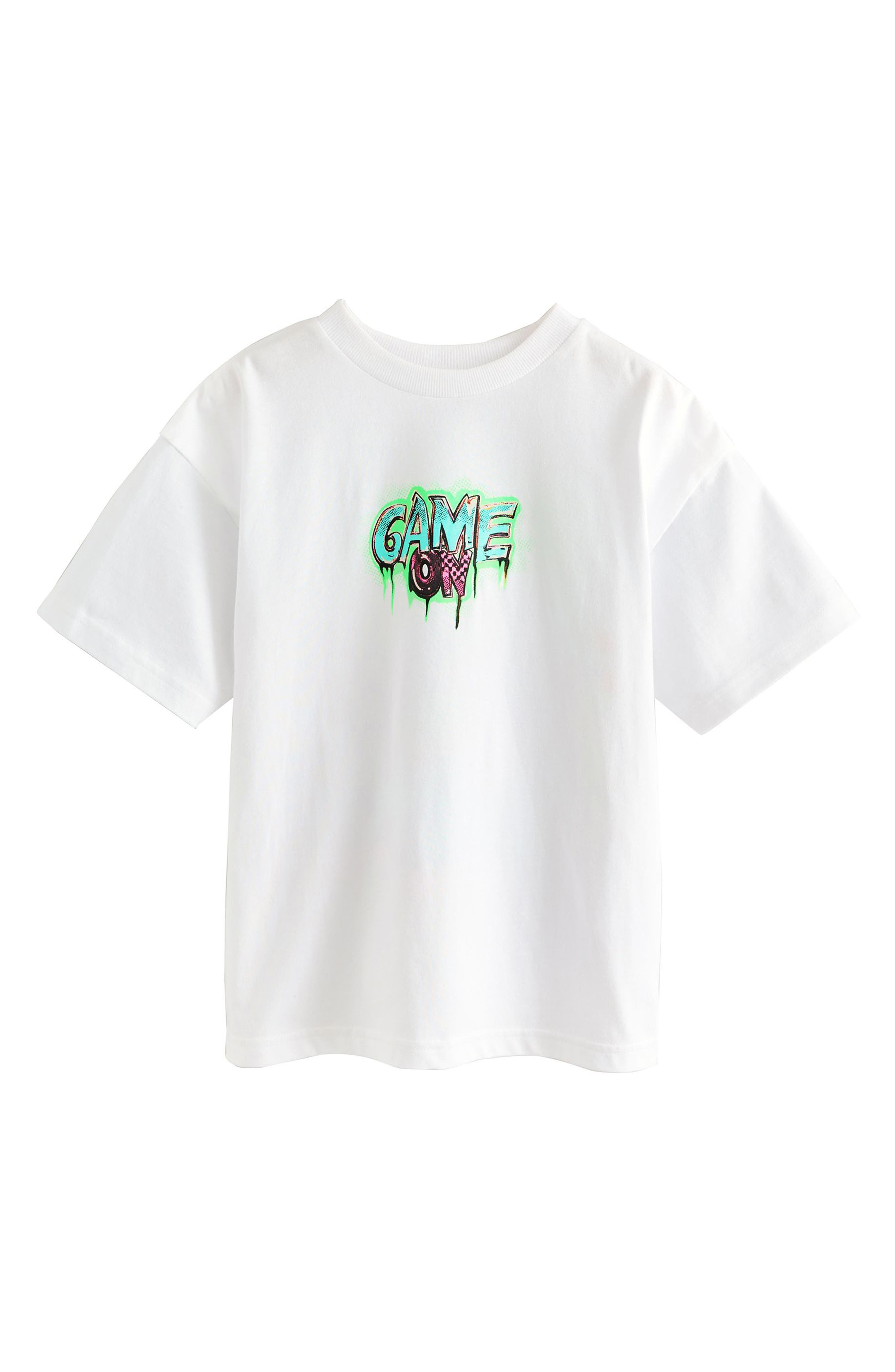 NEXT Kids' Game On Cotton Graphic T-Shirt
