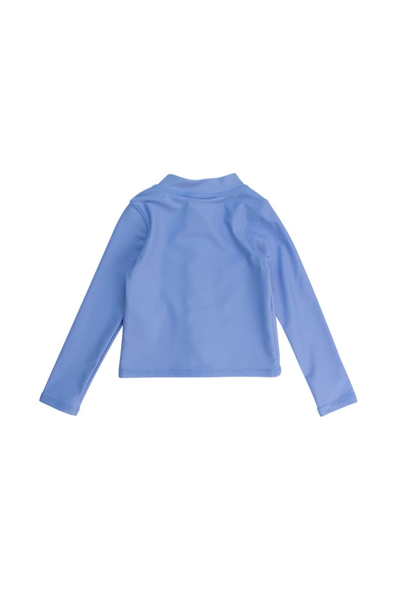 Unisex Long Sleeve Full Zip Rash Guard, Alternate, color, Periwinkle Blue