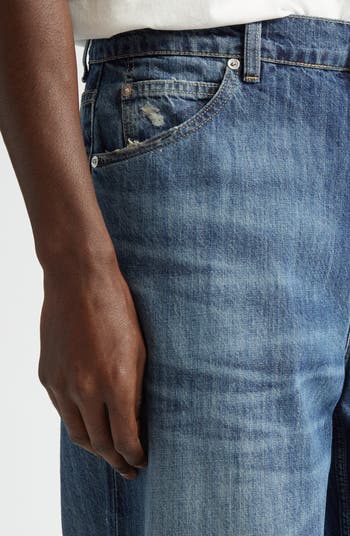 OUR LEGACY Vast Cut Distressed Wide Leg Jeans | Nordstrom