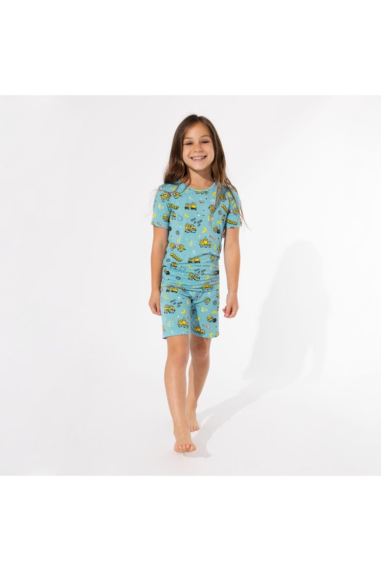 Minions Banana Kids 2-Piece Short Sleeve & Shorts Pajama Set, Alternate, color, Minions Banana
