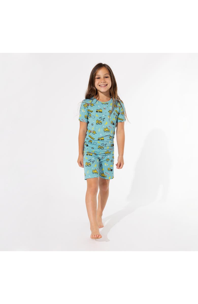 Bellabu Bear Minions Banana Kids 2-Piece Short Sleeve & Shorts Pajama Set, Alternate, color, 