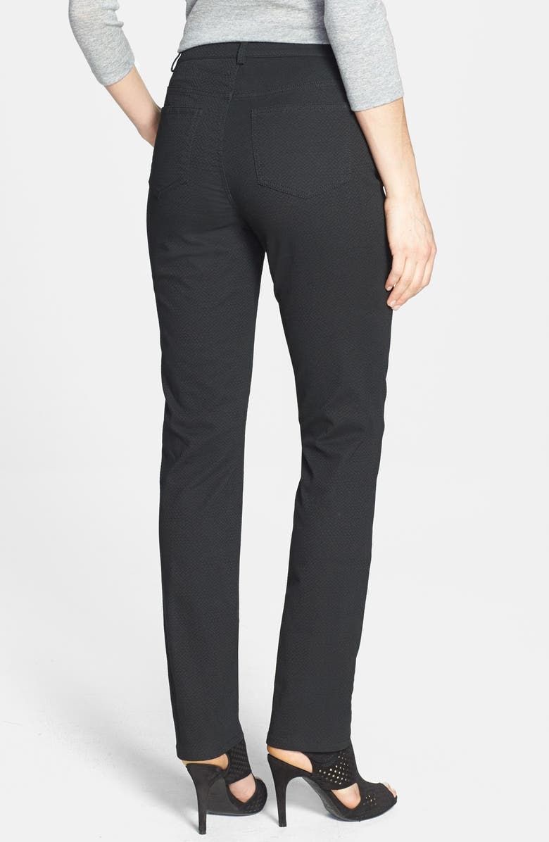 Lafayette 148 New York Print Slim Leg Curvy Fit Twill Jeans, Alternate, color,