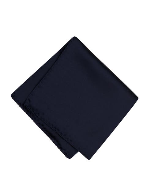 Men's Solid Satin Pocket Square