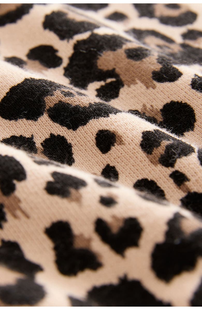 NEXT Kids' Leopard Print Zip-Up Hoodie, Alternate, color, Leopard