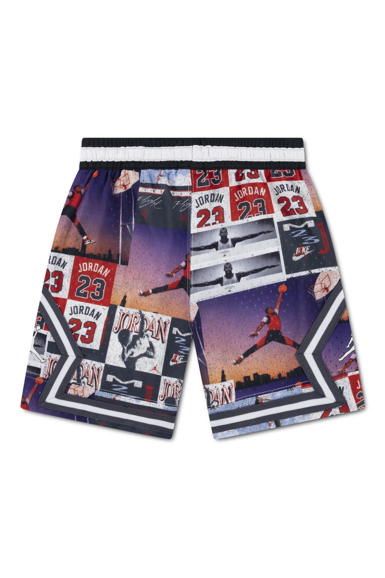 Kids' Print Dri-FIT Mesh Basketball Shorts, Alternate, color, G0TOFF NOI