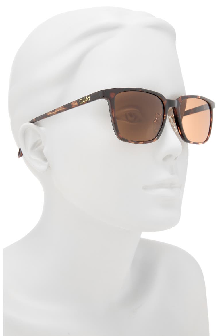 52mm Algorithm Square Sunglasses, Alternate, color, TORTOISE/ BROWN