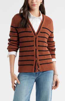 Caslon® Shaker Stitch Short Cardigan