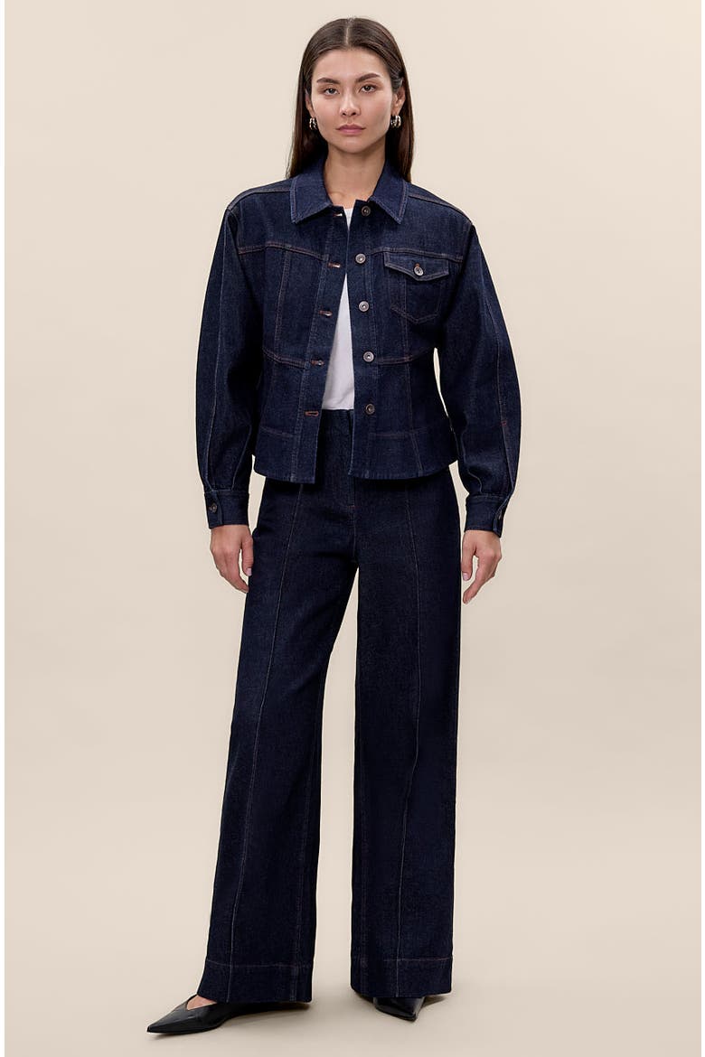 Carmen Denim Jacket, Alternate, color, Carmen Indigo