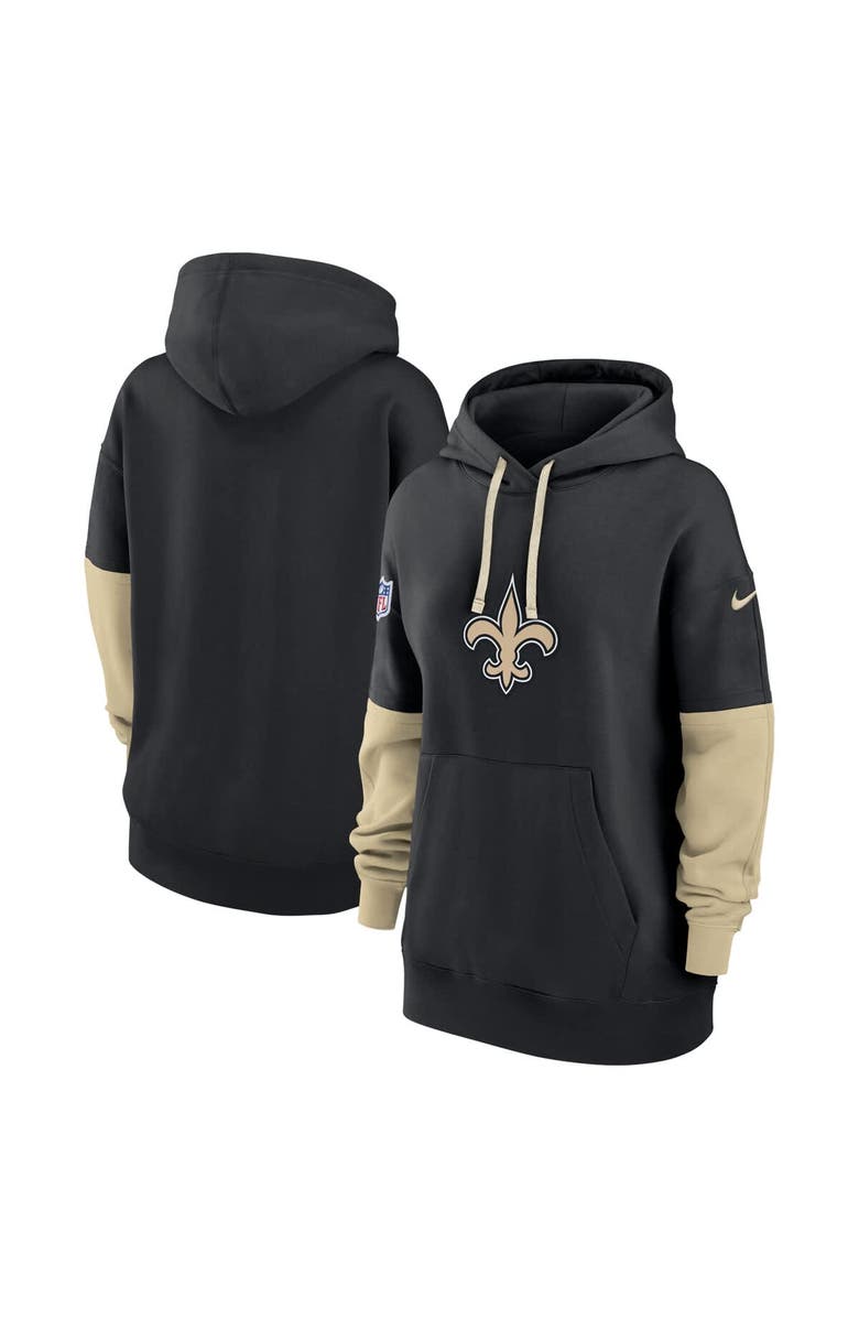 Nike Women's Nike Black New Orleans Saints 2024 Sideline Essential Fleece Pullover Hoodie, Main, color, Black